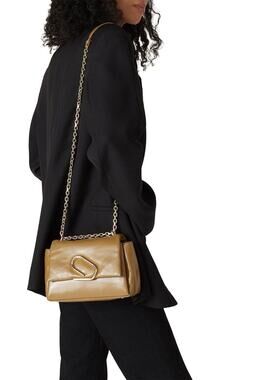 3.1 Phillip Lim Olive Alix Soft Leather Paperclip Chain Crossbody Bag